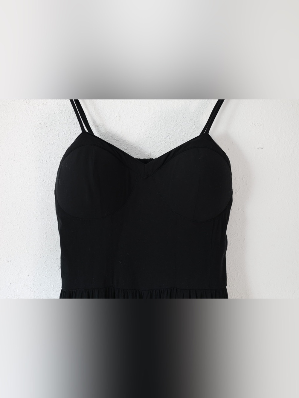 Xhilaration Black Spaghetti-Strap Jumpsuit Romper